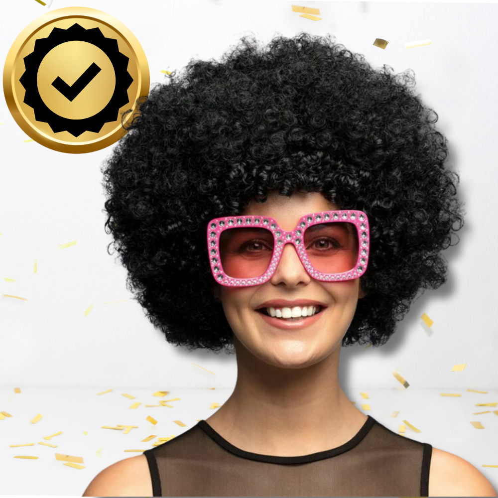 Bakalu AFRO CZARNE melna afro parūka ballītēm