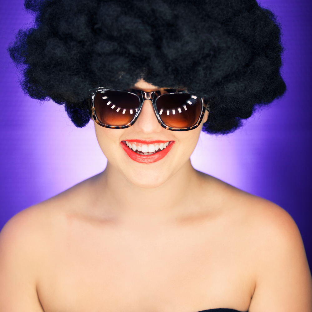 Bakalu AFRO CZARNE melna afro parūka ballītēm