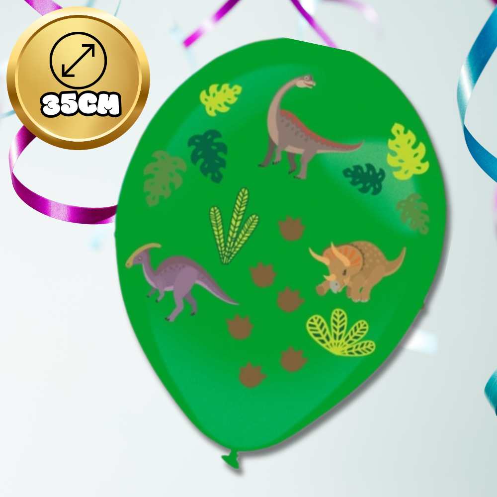 Bakalu baloni Dinozauri ar uzlīmēm, 35 cm, 3 gab.