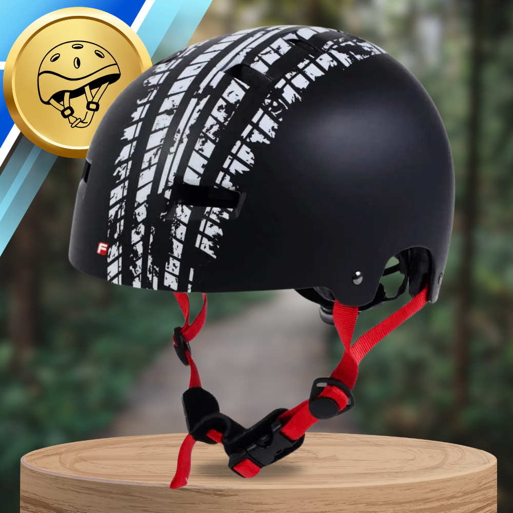 Fischer BMX Track aizsargķivere L/XL (58-61 cm), melna