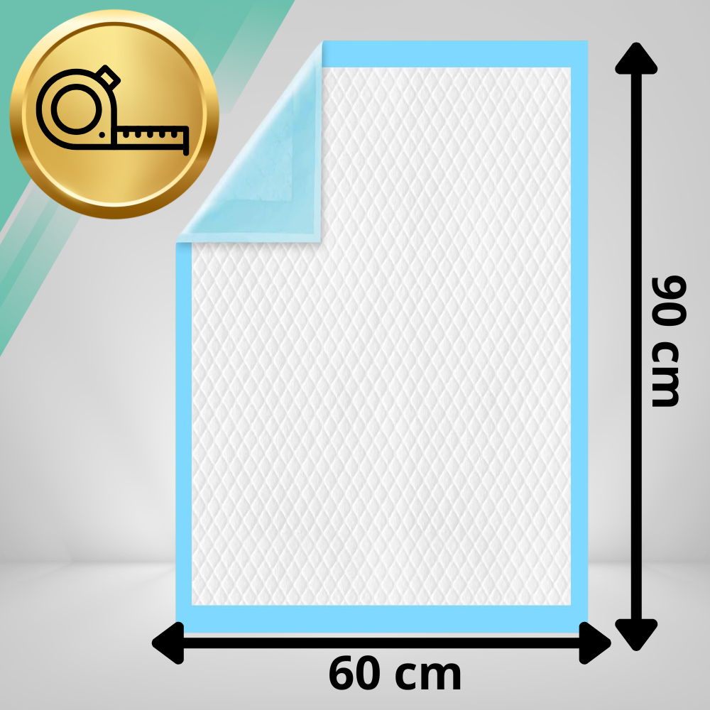 Higiēniskie paladziņi suņiem XL 60x90 cm, 50 gab., īpaši uzsūcoši mājdzīvniekiem