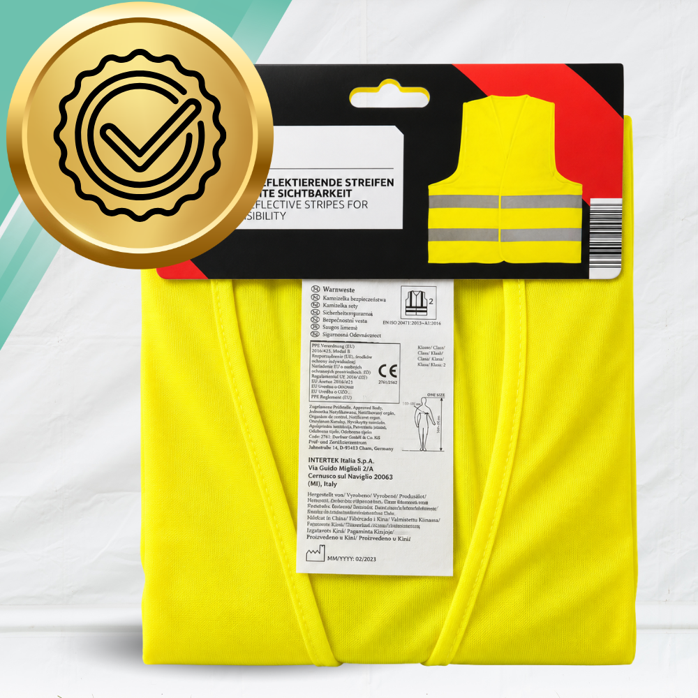 Atstarojošā veste 2. redzamības klase dzeltena One Size