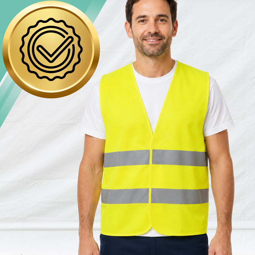Atstarojošā veste 2. redzamības klase dzeltena One Size