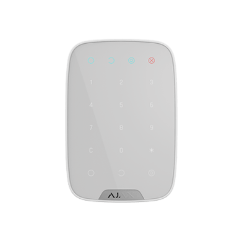 Ajax KeyPad bezvadu skārienjutīgā tastatūra balta