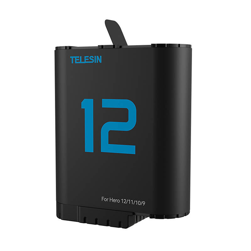 Telesin ārējais akumulators un lādētājs GoPro Hero 5-12 akumulatoriem, 10000 mAh