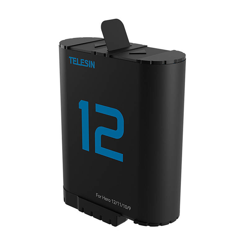 Telesin ārējais akumulators un lādētājs GoPro Hero 5-12 akumulatoriem, 10000 mAh