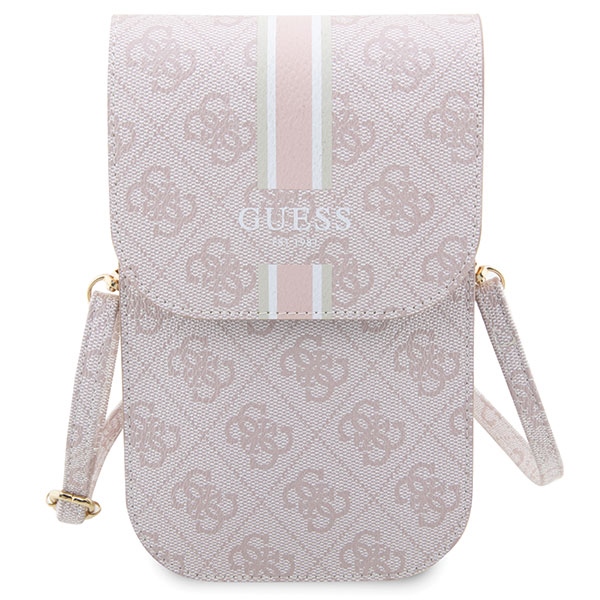 Guess 4G Stripe pleca soma tālrunim, rozā