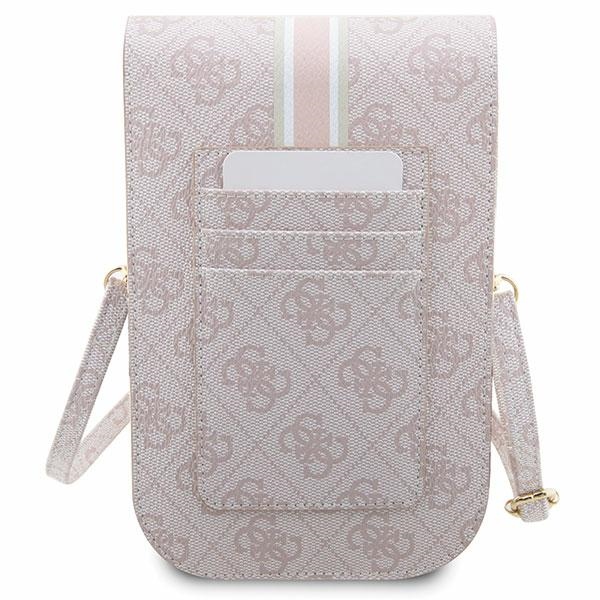 Guess 4G Stripe pleca soma tālrunim, rozā