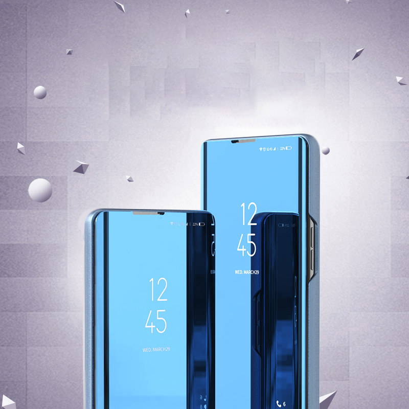 Hurtel Samsung Galaxy S24 Ultra atverams vāciņš maciņš grāmatiņa Clear View, zils