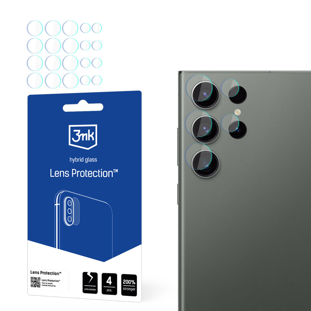 3mk Lens Protection™ hibrīda kameras aizsargstikls Samsung Galaxy S24 Ultra