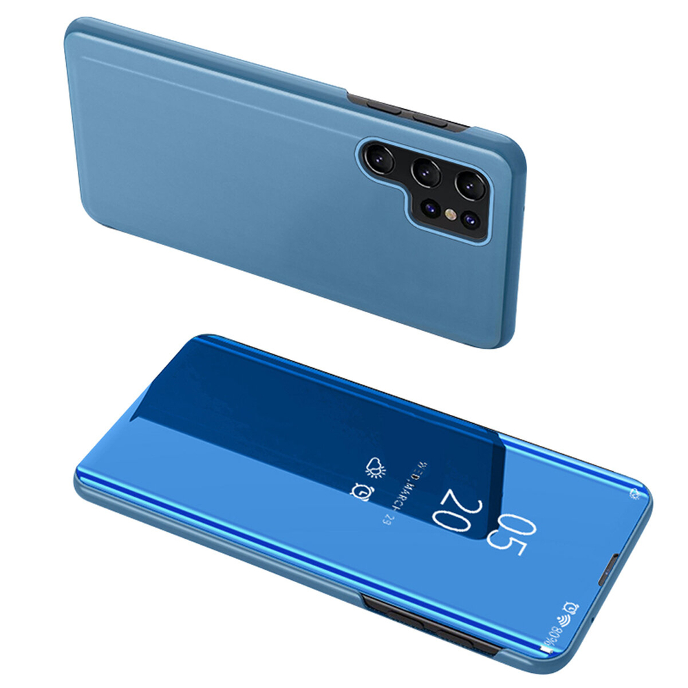 Clear View Case atverams vāciņš priekš Samsung Galaxy A05s, zils