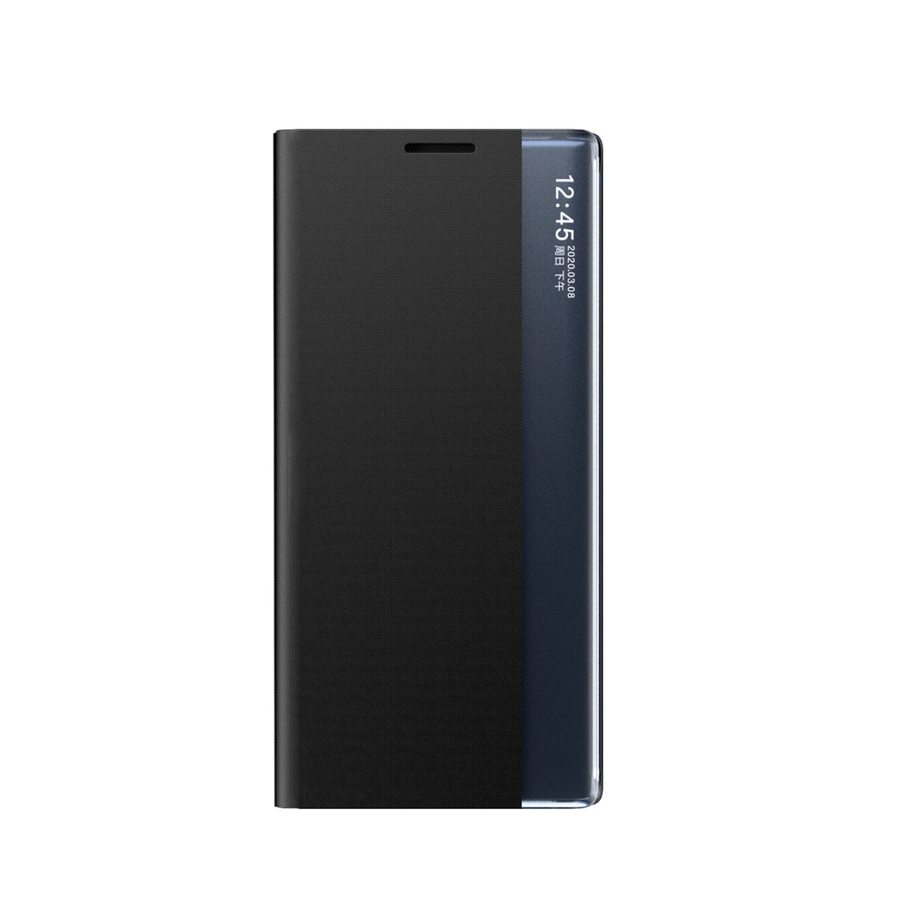 Hurtel Xiaomi POCO C65 / Redmi 13C atverams vāciņš maciņš grāmatiņa New Sleep View, melns