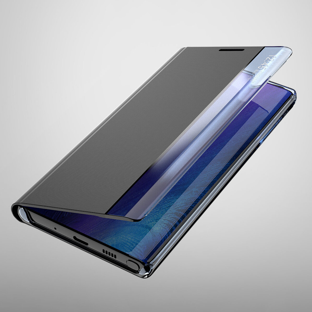 Hurtel Xiaomi POCO C65 / Redmi 13C atverams vāciņš maciņš grāmatiņa New Sleep View, melns