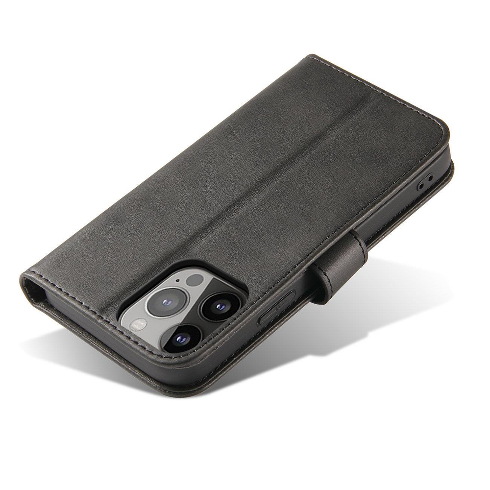 Magnet Case For Samsung A15 With Flap And Wallet - Black