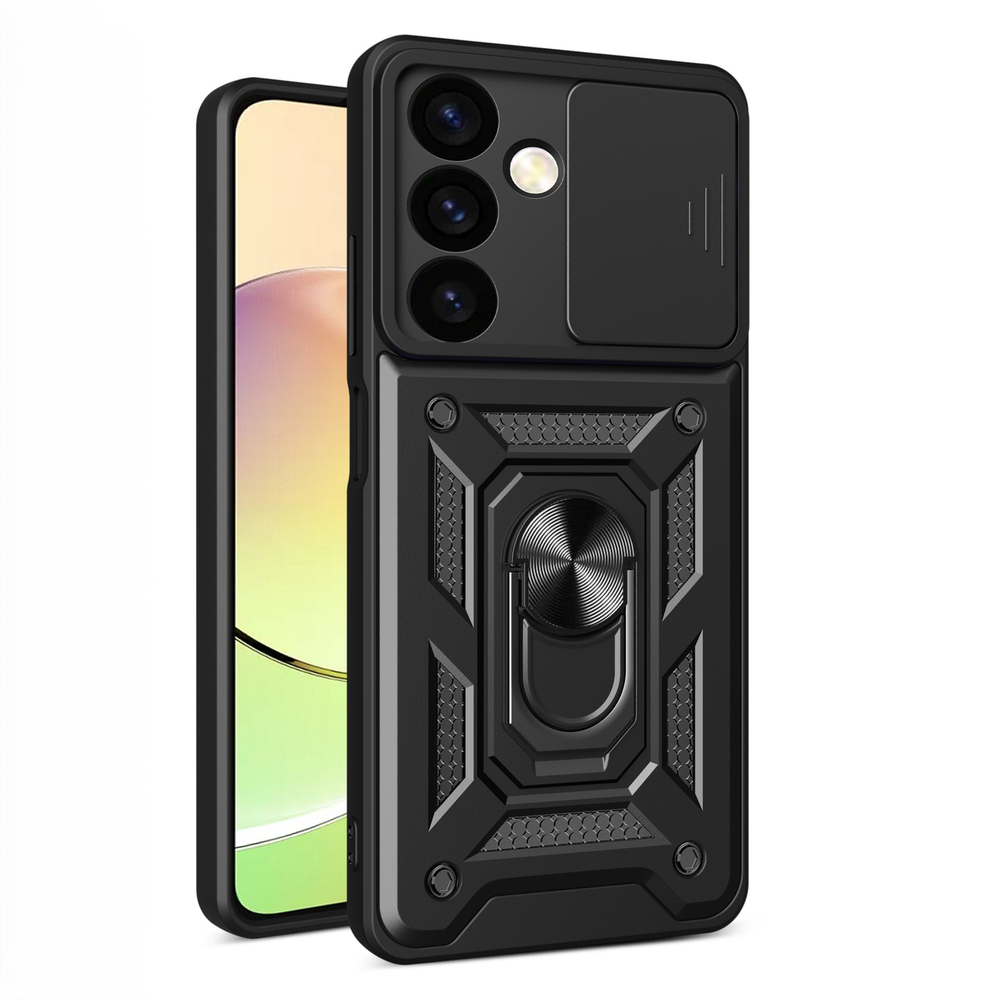 Samsung Galaxy A05s ( SM-A057F/DS ) Armor Guard TPU Hybrid Camshield Case Cover, Black | Telefona Vāciņš Maciņš...