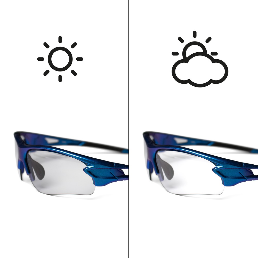 Rockbros 10069 UV400 velosipēdistu brilles, zilas