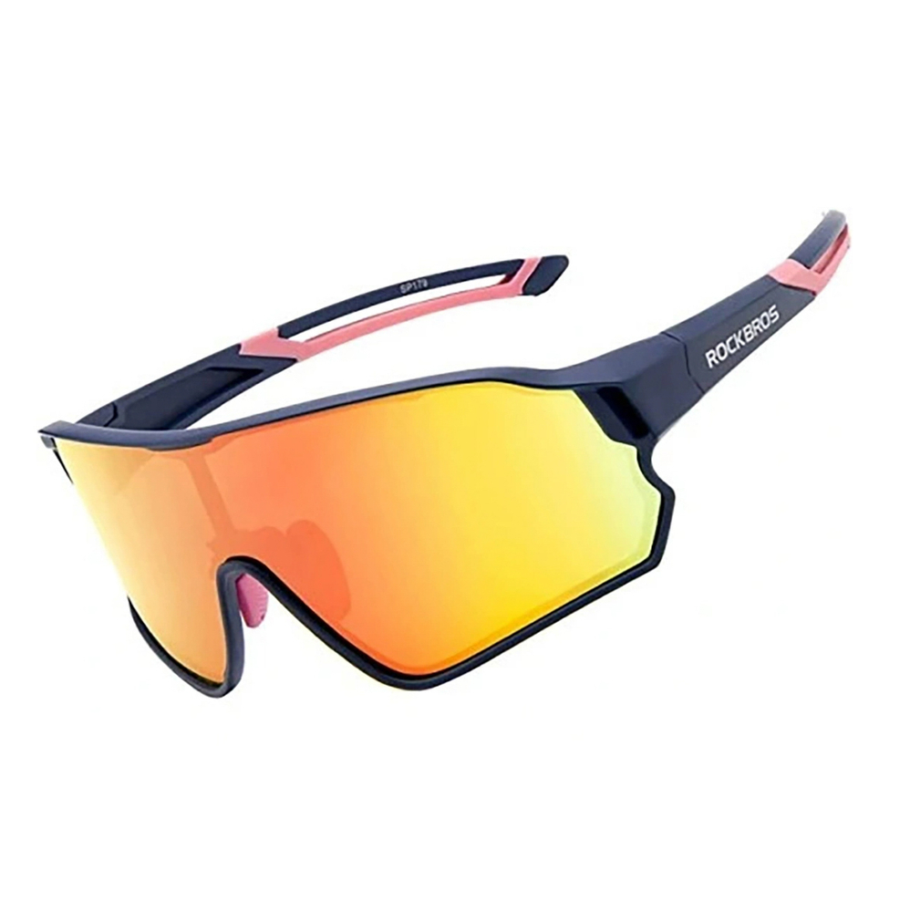 Rockbros 10134PL polarizētas velobrilles, zilas/rozā