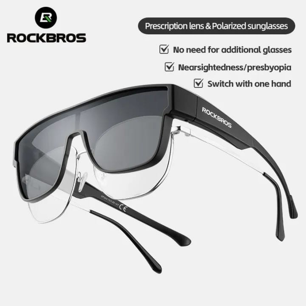 Rockbros SP304 polarizētas velo brilles, melnas