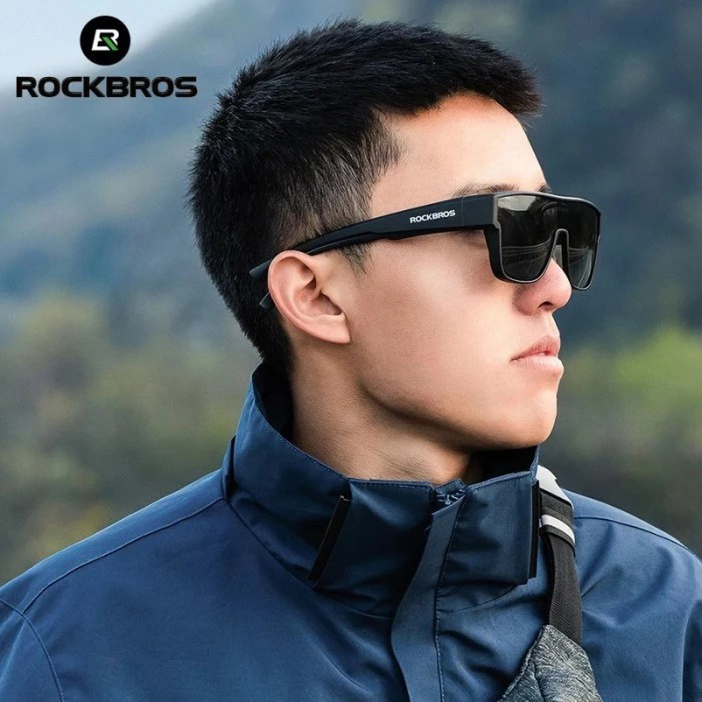 Rockbros SP304 polarizētas velo brilles, melnas