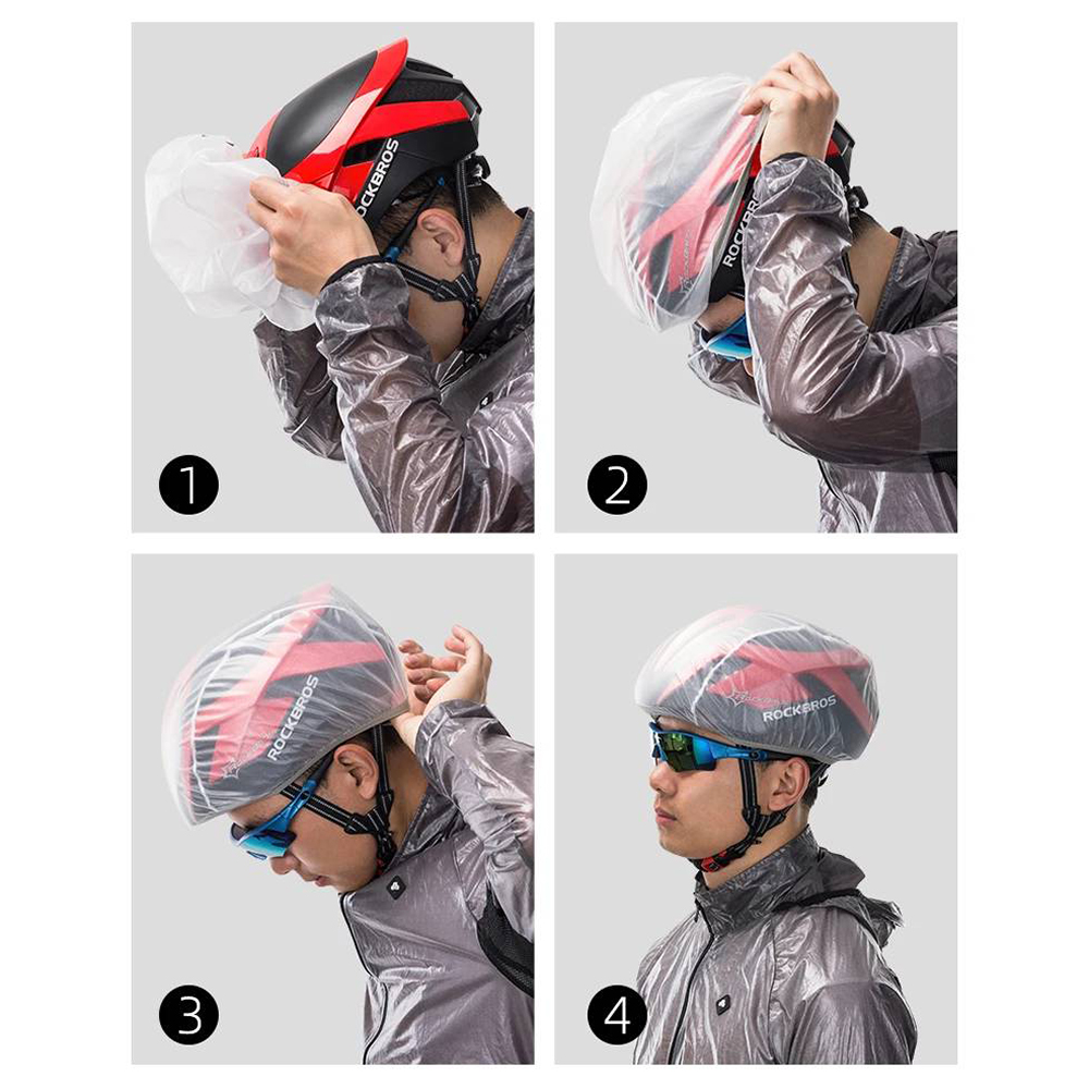 Rockbros 20001BK velo ķiveres lietus pārsegs, melns