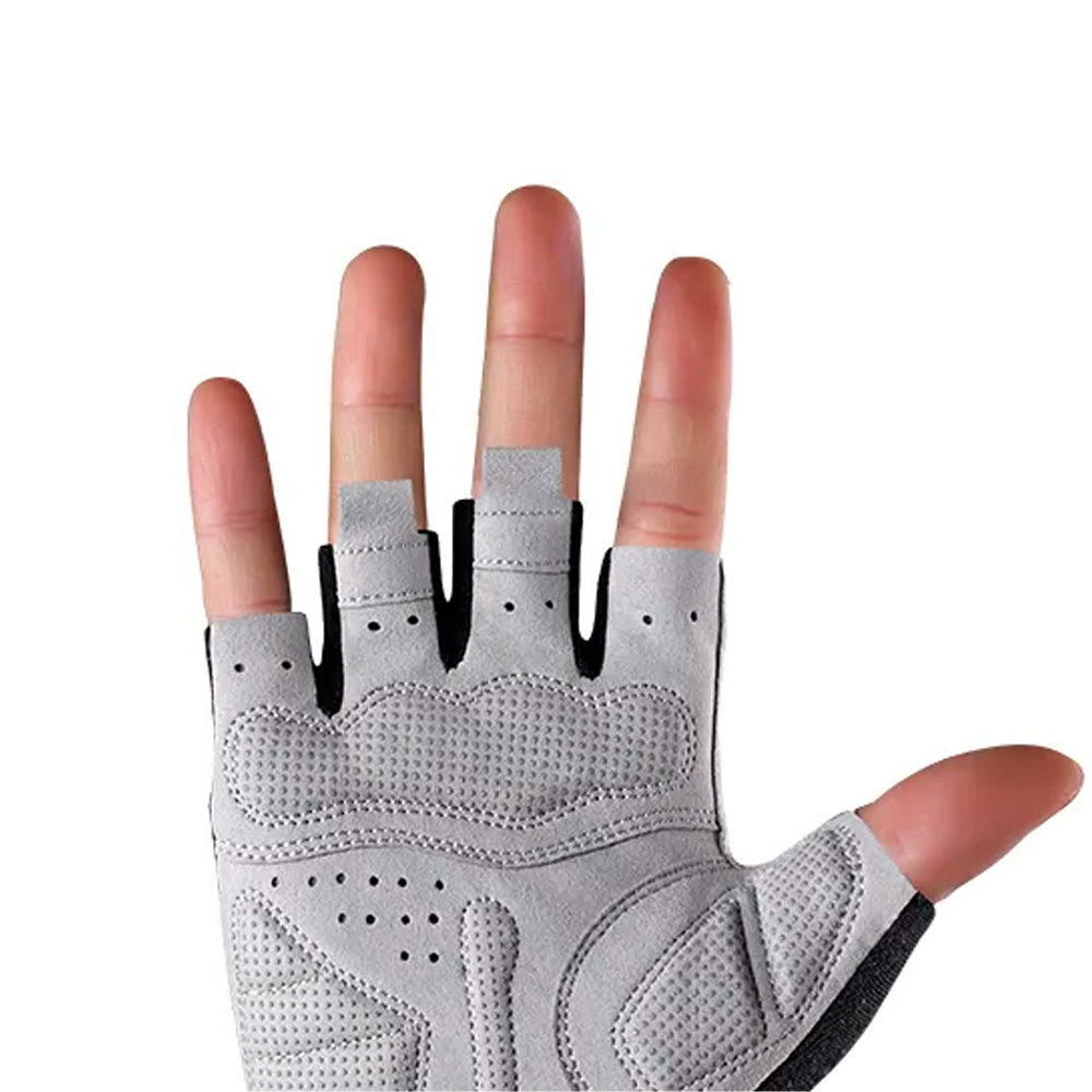 Rockbros S109GR velobraukšanas cimdi, M izmērs, pelēki