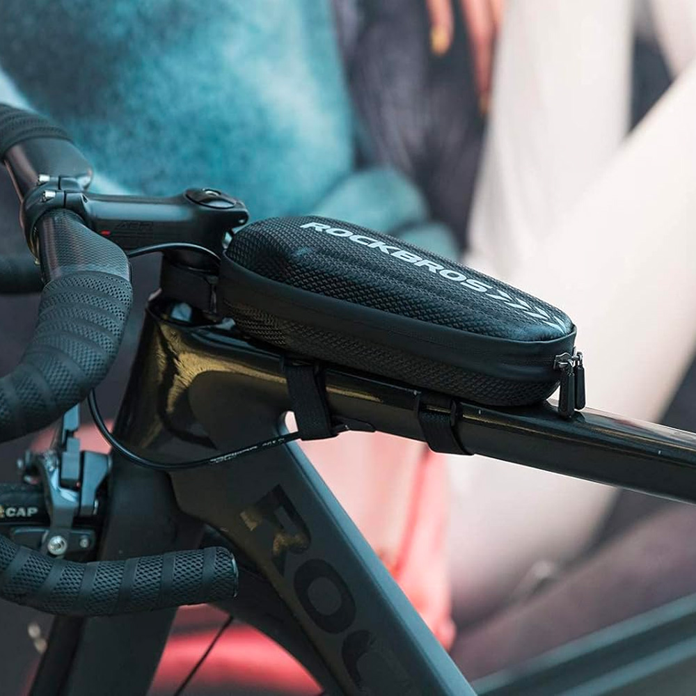 Rockbros B60 ūdensizturīga velosipēda soma rāmim, melna