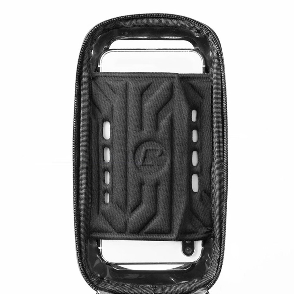 Rockbros B68-1 velosipēda rāmja soma ar tālruņa kabatu 1.7L, melna