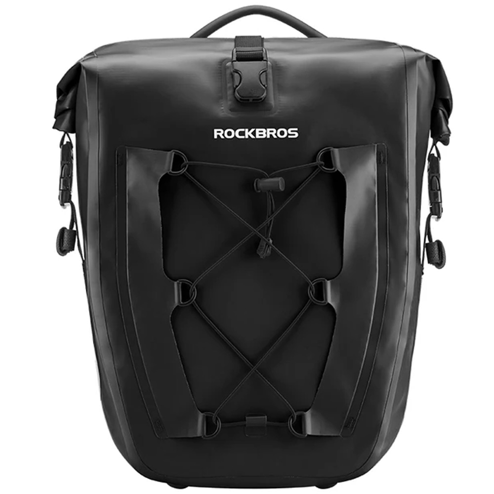 Rockbros 30140022001 ūdensnecaurlaidīga velosipēda bagāžnieka soma, melna