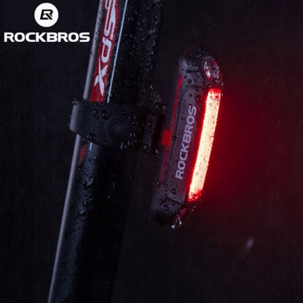 Rockbros A54BK aizmugurējais velosipēda lukturis, 100lm, melns