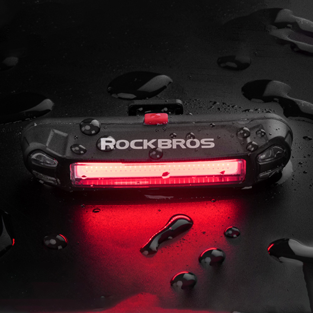 Rockbros A54BK aizmugurējais velosipēda lukturis, 100lm, melns
