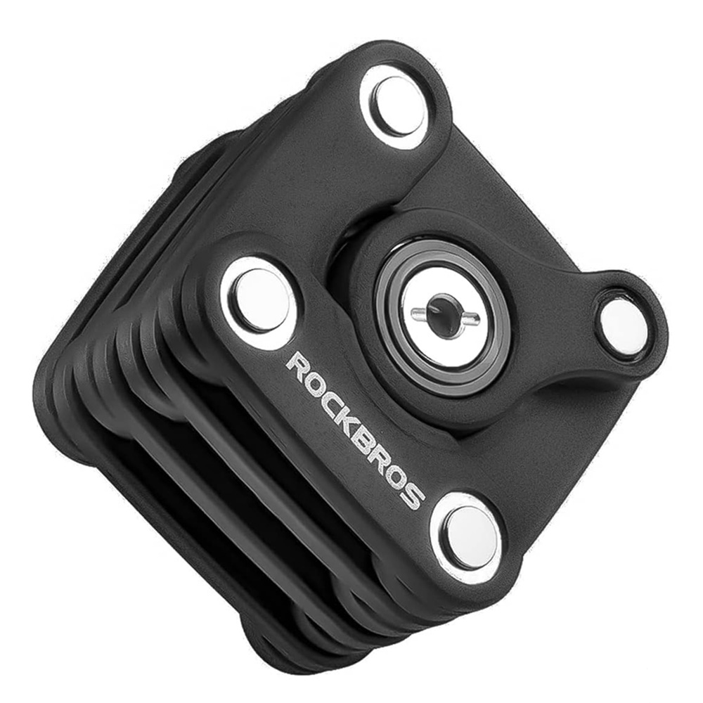 Rockbros WD795 saliekamā velosipēda slēdzene, melna