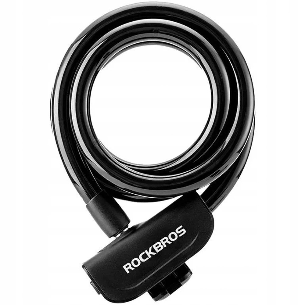 Rockbros RKS515-BK velosipēda slēdzene ar atslēgu, 1.1 m, melna
