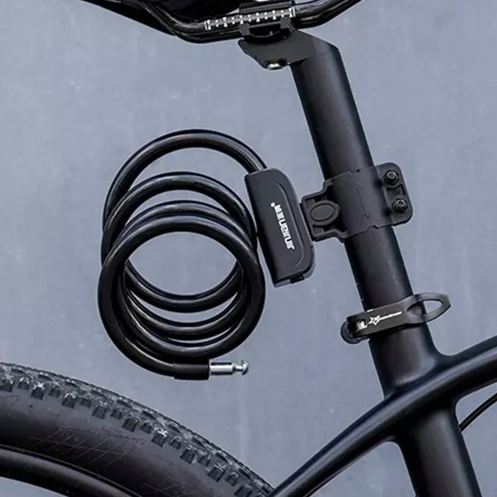 Rockbros RKS515-BK velosipēda slēdzene ar atslēgu, 1.1 m, melna