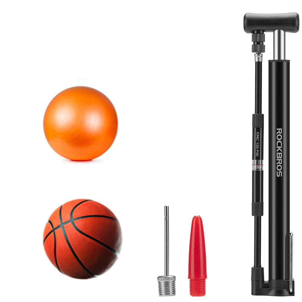 Rockbros 42322821001 grīdas un rokas velosipēda pumpis, melns