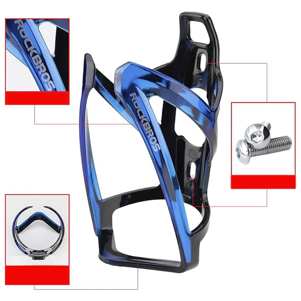 Rockbros FK338 velosipēda pudeļu turētājs, melns/zils