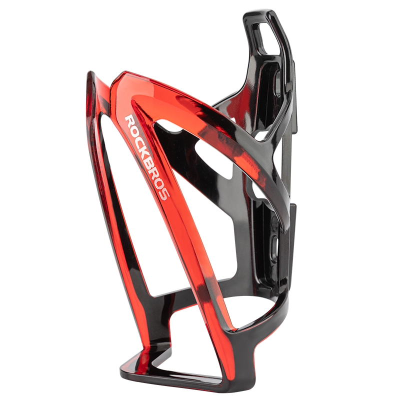 Rockbros FK338 velosipēda pudeļu turētājs, melns/sarkans