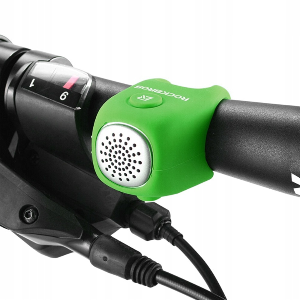 Rockbros CB1709GN elektroniskais velosipēda zvans, zaļš