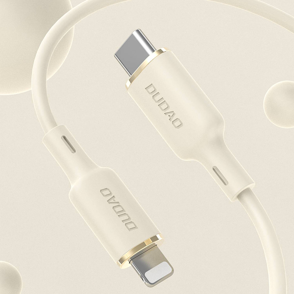 Dudao L7SCL USB-C uz Lightning kabelis 30W, 2m, bēšs