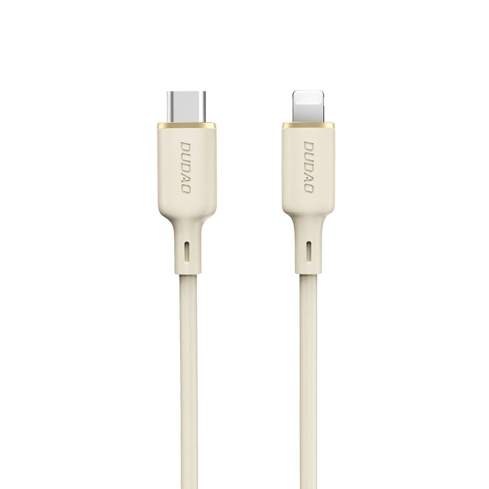 Dudao L7SCL USB-C uz Lightning kabelis 30W 1m, bēšs