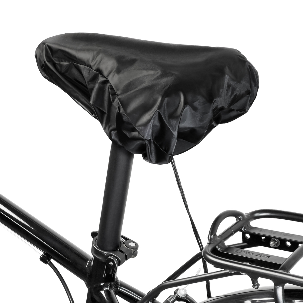 Ūdensizturīgs velosipēda sēdekļa pārvalks, melns