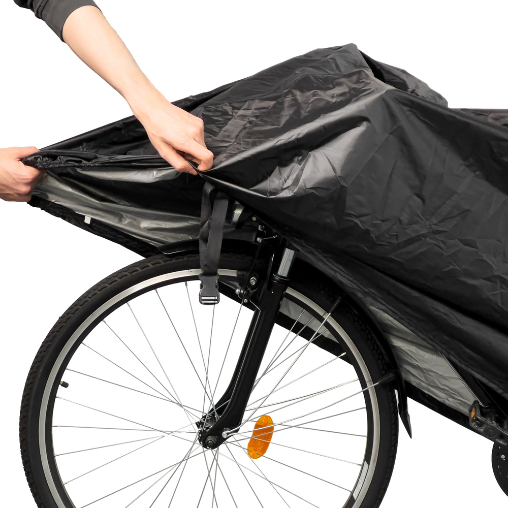 Ūdensizturīgs velosipēda pārsegs XL - Melns