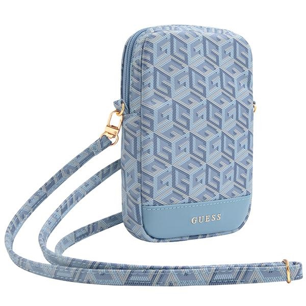 Guess tālruņa soma Zip GCube Bottom Stripe, zila