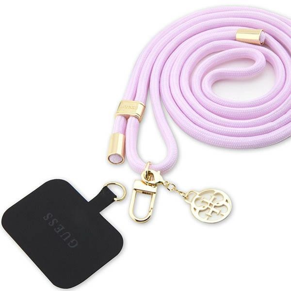Guess CBDY Cord universāla tālruņa siksniņa, ceriņu krāsā