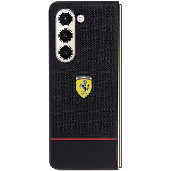 Ferrari Perforēto līniju futrālis Samsung Galaxy Z Fold 5 - melns | Perforated Line case for black
