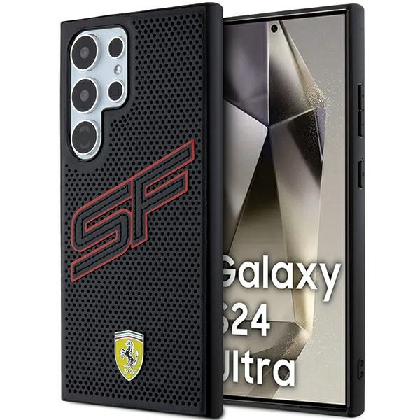Ferrari Samsung Galaxy S24 Ultra vāciņš Big SF Perforated, melns
