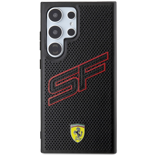 Ferrari Samsung Galaxy S24 Ultra vāciņš Big SF Perforated, melns