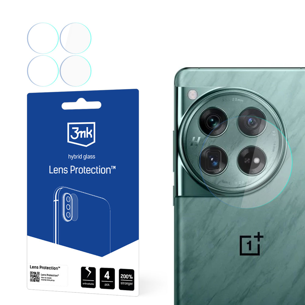 3mk Lens Protection hibrīda aizsargstikls OnePlus 12 kamerai