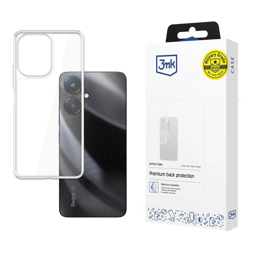 3mk Armor Case triecienizturīgs vāciņš Xiaomi Redmi 13C 5G - caurspīdīgs