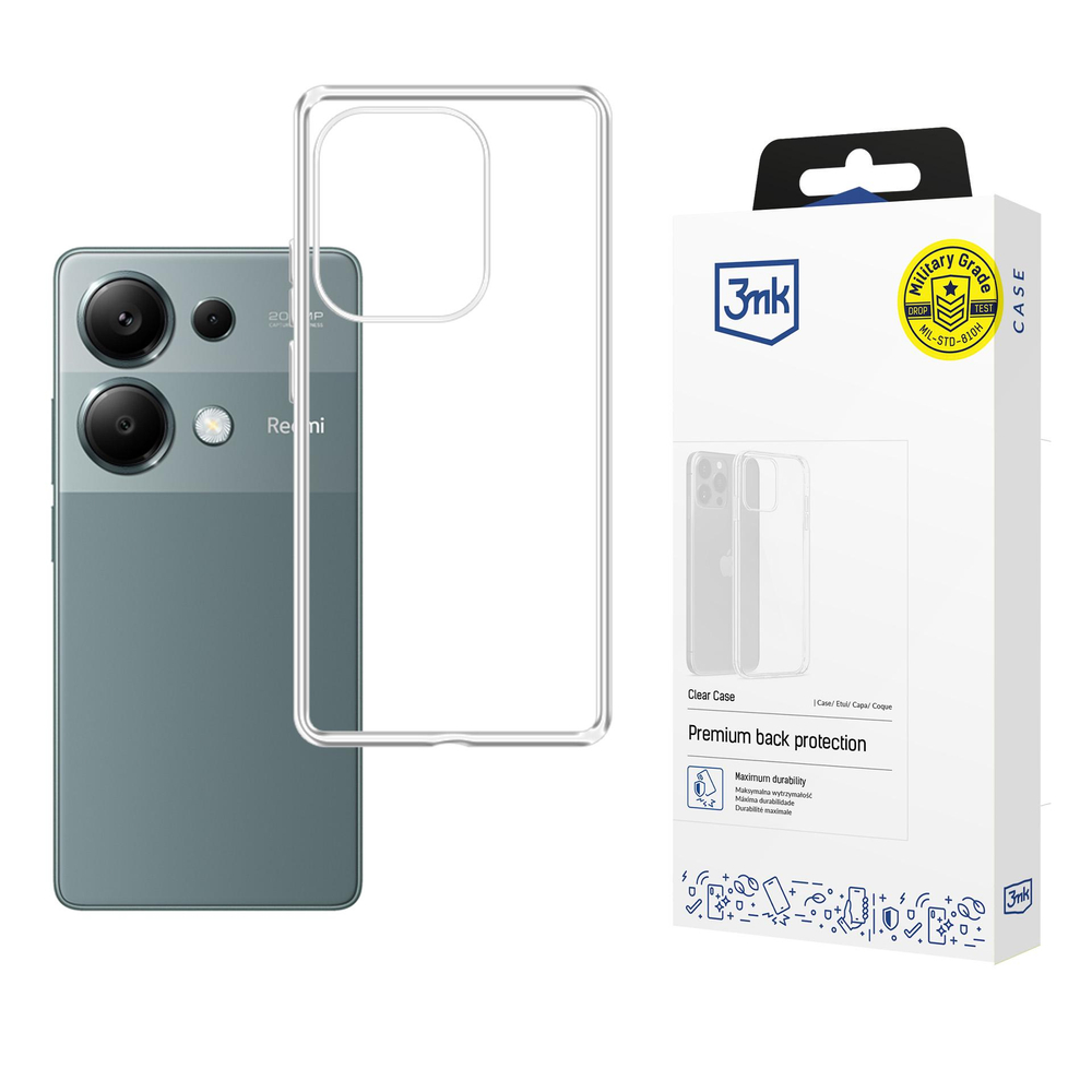 3mk Xiaomi Redmi Note 13 Pro 4G vāciņš Clear Case, caurspīdīgs