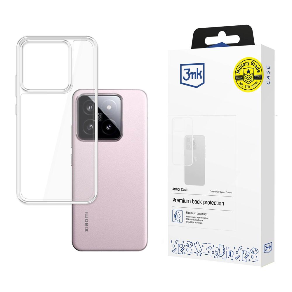 3mk Armor Case Xiaomi 14 vāciņš, caurspīdīgs